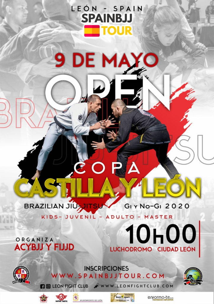 Cartel del campeonato de Castilla y León de Brazilian Jiu-Jitsu 2020